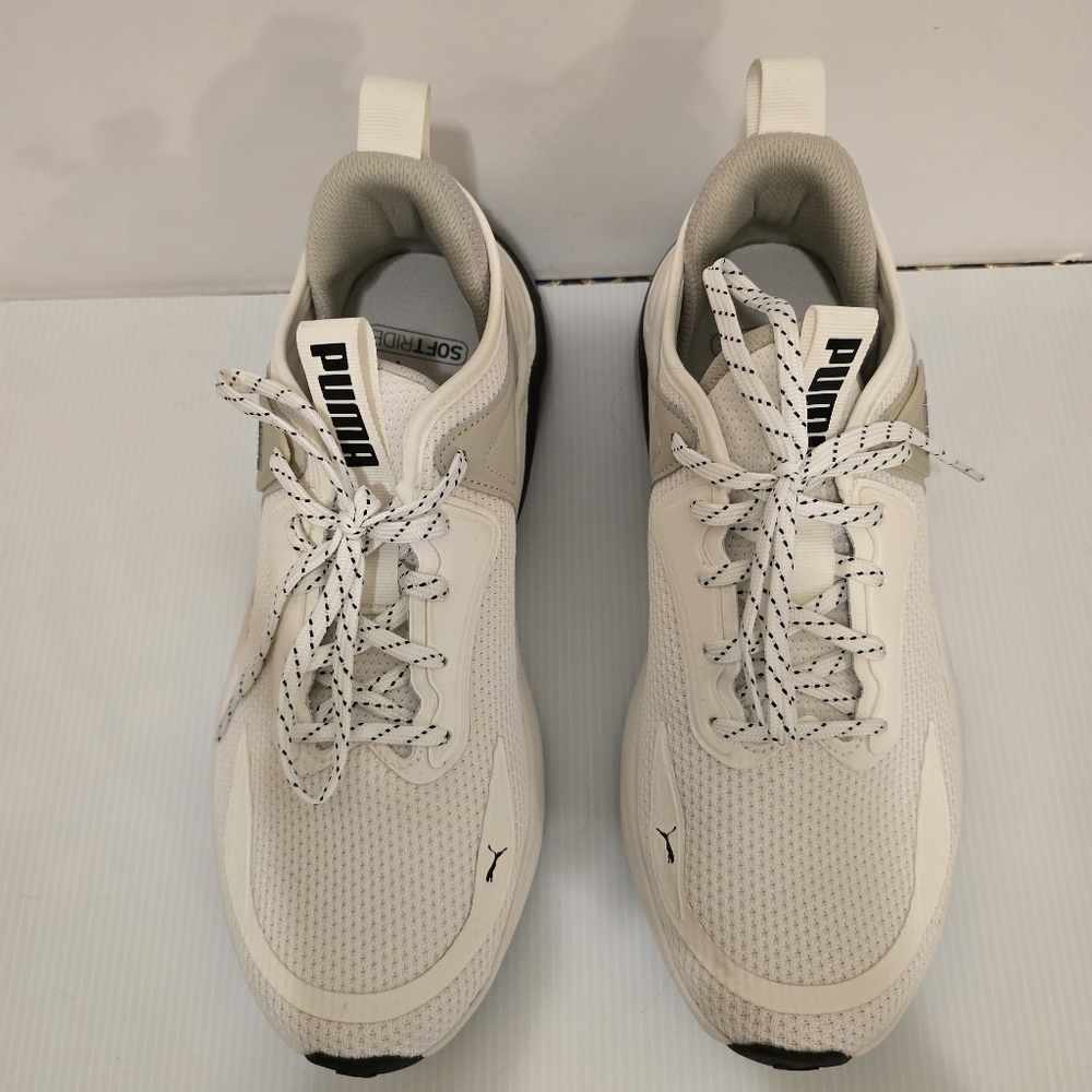 PUMA SoftRide Off White Gym Sneakers Cell Thrill Athletic Shoes Mens W 10 M 8.5